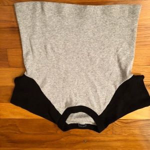 brandy melville grey cropped tee